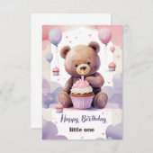 Teddy Bear Wenskaart (Voorkant / Achterkant)