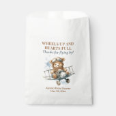 Teddy Bear Wheels Up Harten Vol Bedankzakje (Voorkant)