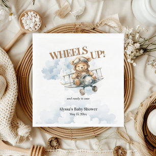 Teddy Bear Wheels Up Kleine Co-Piloot Servet
