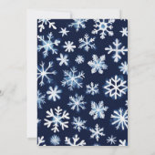 Teddy Bear Winter Boy Baby shower Kaart (Achterkant)