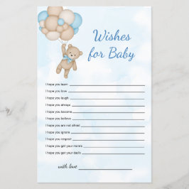 Teddy Bear Wishes for baby game