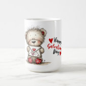Teddy Bear with Heart-Sealed Envelope Koffiemok (Center)