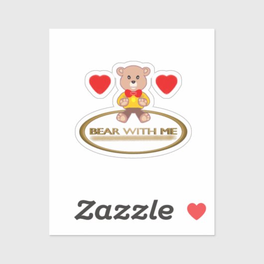 Teddy Bear With Me Sticker (Vel)