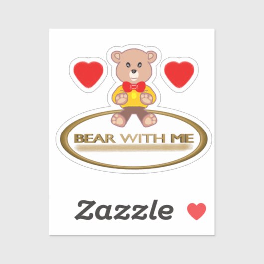 Teddy Bear With Me Sticker (Vel)