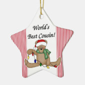 Teddy Bear World's Best Cousin Ornament (Links)