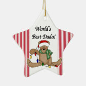 Teddy Bear World's Best Dada Ornament (Rechts)