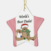 Teddy Bear World's Best Dada Ornament (Links)
