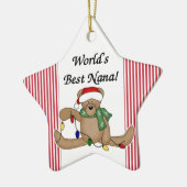 Teddy Bear World's Best Nana Ornament (Links)