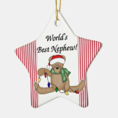 Teddy Bear World's Best Nephew Ornament (Links)