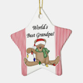 Teddy Bear World's beste opa Ornament (Links)