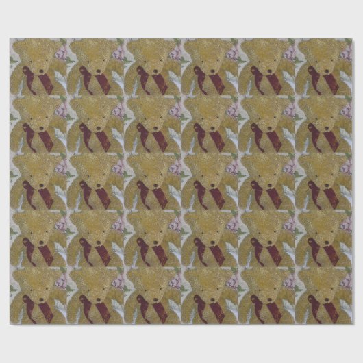 Teddy Bear Wrapping Paper Cadeaupapier (Vlak)