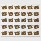 Teddy Bear Wrapping Paper Cadeaupapier (Vlak)