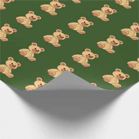 Teddy Bear Wrapping Paper Cadeaupapier (Hoek)
