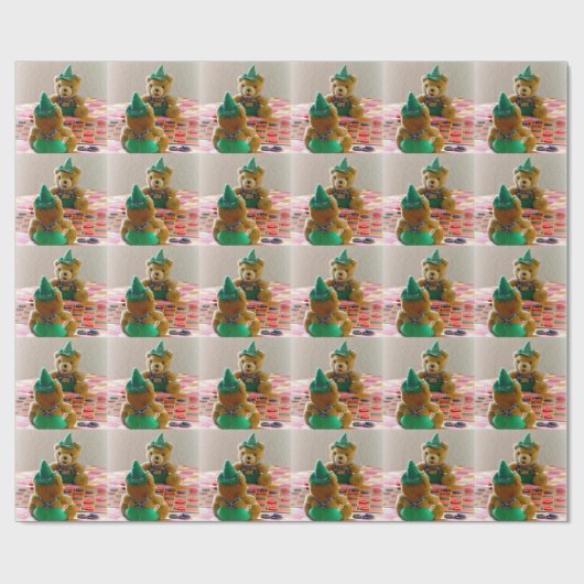 Teddy Bear Wrapping Paper Cadeaupapier (Vlak)