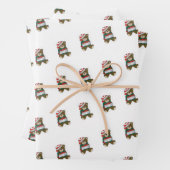 Teddy Bear Wrapping Paper Flat Sheet Set 3 (In situ)