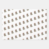 Teddy Bear Wrapping Paper Flat Sheet Set 3 (Voorkant)