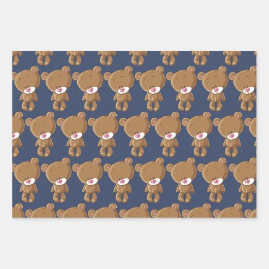 Teddy Bear Wrapping Paper Sheet (Voorkant)