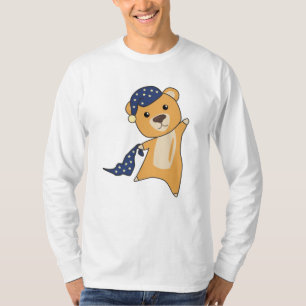 Teddy Bear Yellow Beer Slapend Pet T-shirt