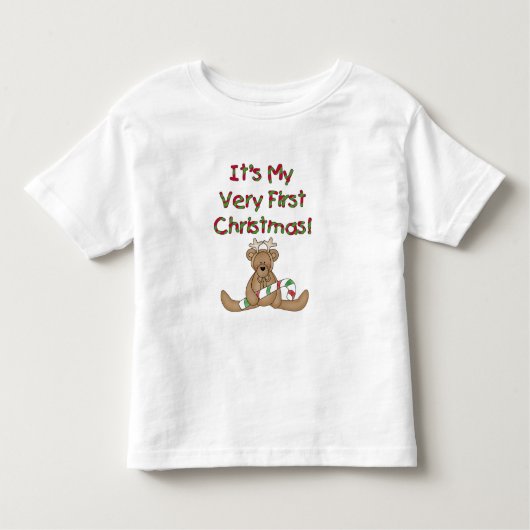 Teddy Bear Zeer 1e kersthemden en cadeautjes Kinder Shirts (Voorkant)