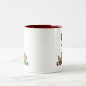 Teddy Bear Zeer 1e kersthemden en cadeautjes Tweekleurige Koffiemok (Center)