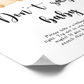 Teddy Bear zegt geen baby Poster (Hoek)