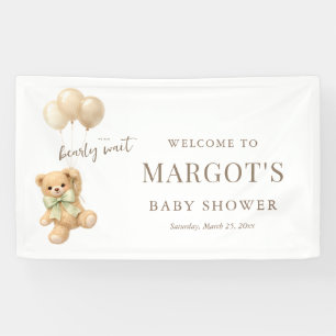 Teddy Bearly Wait Baby Shower Welkom Spandoek