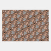 Teddy Bears Animated Boys Wrapping Paper Sheets (Voorkant 2)
