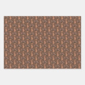 Teddy Bears Animated Boys Wrapping Paper Sheets (Voorkant)