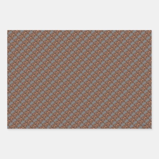 Teddy Bears Animated Boys Wrapping Paper Sheets (Voorkant 3)