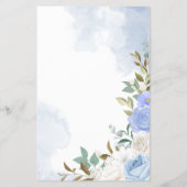 Teddy Bears Baby ABC Shower Game Card Flyer (Achterkant)