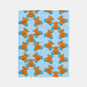 Teddy Bears Baby Blanket Fleece Deken