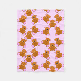 Teddy Bears Baby Blanket Fleece Deken