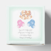 Teddy Bears Baby Gender onthullen partijtje Bedankdoosjes (Bovenkant)