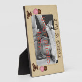 Teddy Bears Balloons 5 x 7 Foto Plaque met Easel Fotoplaat (Zijkant)