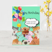 Teddy Bears & Balloons Kaart (Gele Bloem)