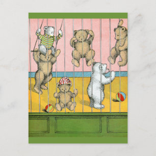Teddy Bears Behind Bars Briefkaart