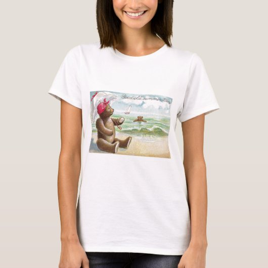 Teddy Bears bij de Shore T-shirt (Voorkant)