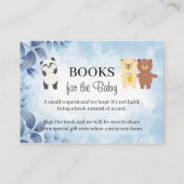 Teddy Bears Breng een boek Baby shower Kaart Plaatskaartje (Voorkant)