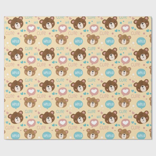Teddy Bears Cadeaupapier (Vlak)