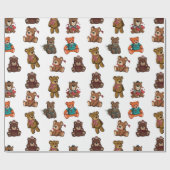 Teddy Bears Cadeaupapier (Vlak)