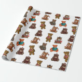 Teddy Bears Cadeaupapier (Uitgerold)