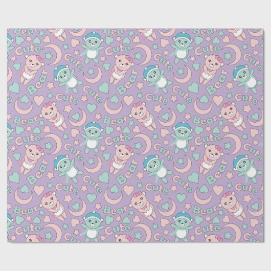 Teddy Bears Cadeaupapier (Vlak)