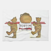  Teddy Bears Carrying Bean Pot Theedoek (Horizontaal)