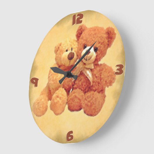 Teddy Bears Clock Grote Klok (Hoek)