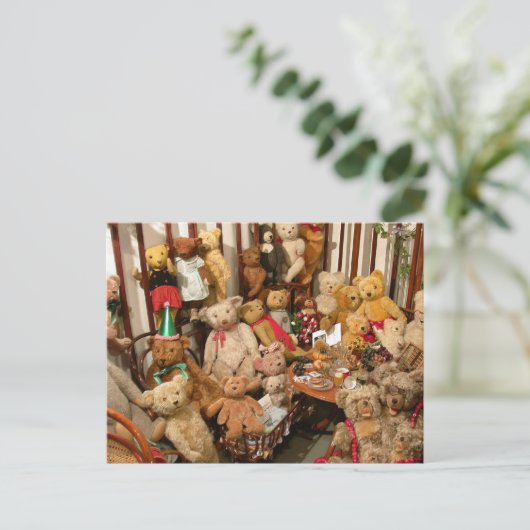 Teddy Bears Collectors Heaven Briefkaart (Staand voorkant)