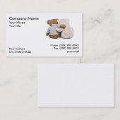 Teddy Bears die elkaar knuffelen Visitekaartje (Voorkant / Achterkant)