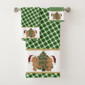 Teddy Bears die kerstboom decorreert Bad Handdoek (Insitu)