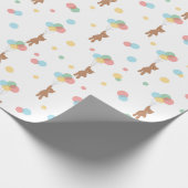 Teddy Bears en Balloons Cadeaupapier (Hoek)