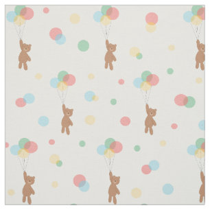 Teddy Bears en Balloons Stof