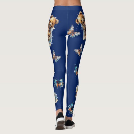 Teddy Bears en Butterflies Leggings (Achterkant)